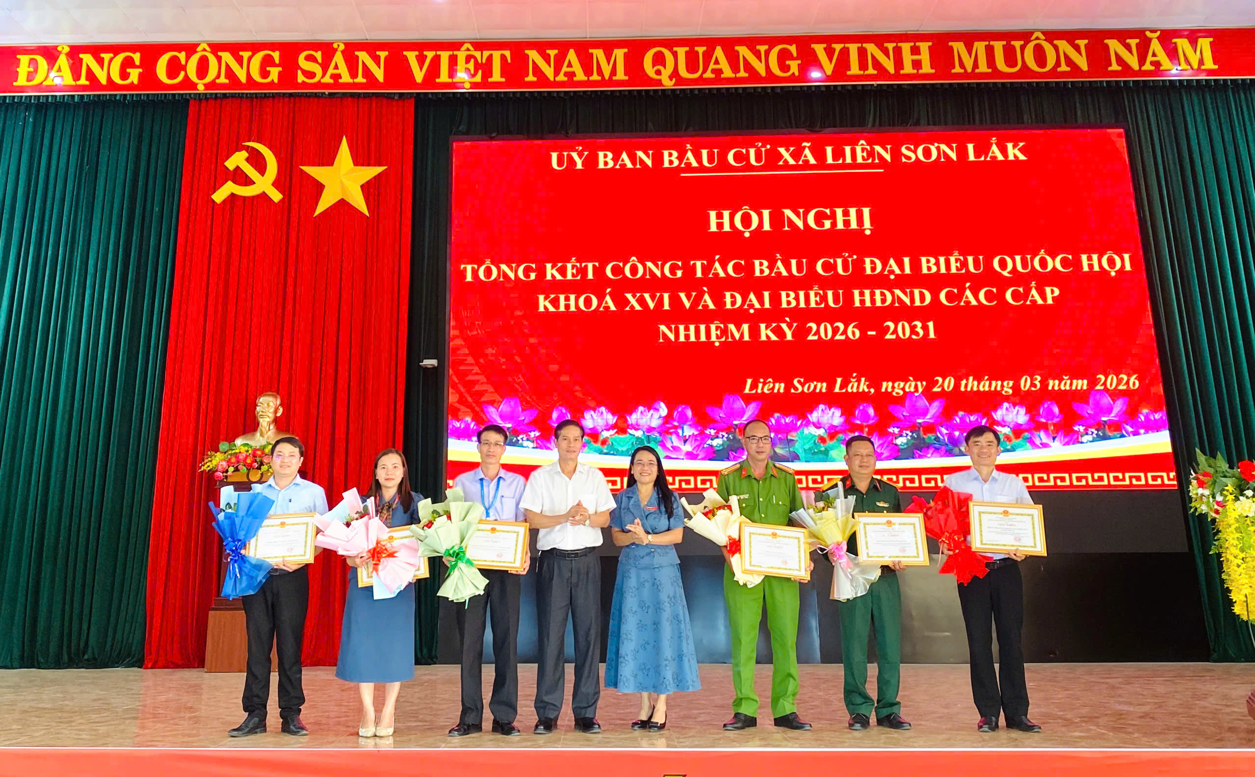 Hội nghị tổng kết công tác bầu cử đại biểu Quốc hội khóa XVI và đại biểu HĐND các cấp nhiệm kỳ 2026 - 2031